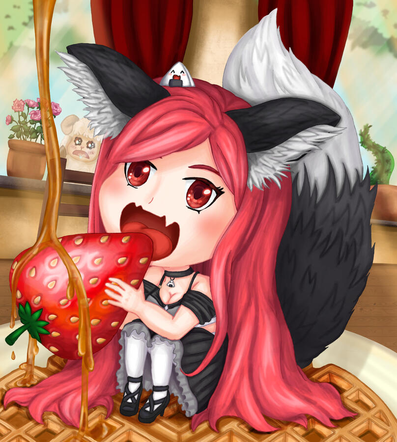 Eumel: Erdbeere und Waffel