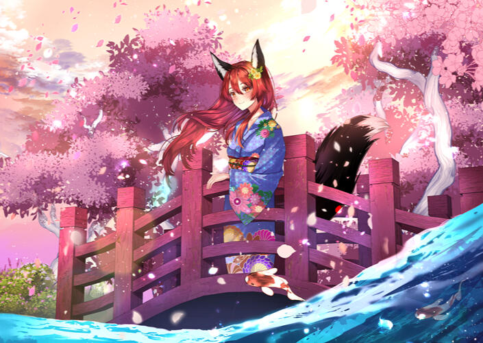 Cherry Blossom (KoFi Dankeschön Karte)