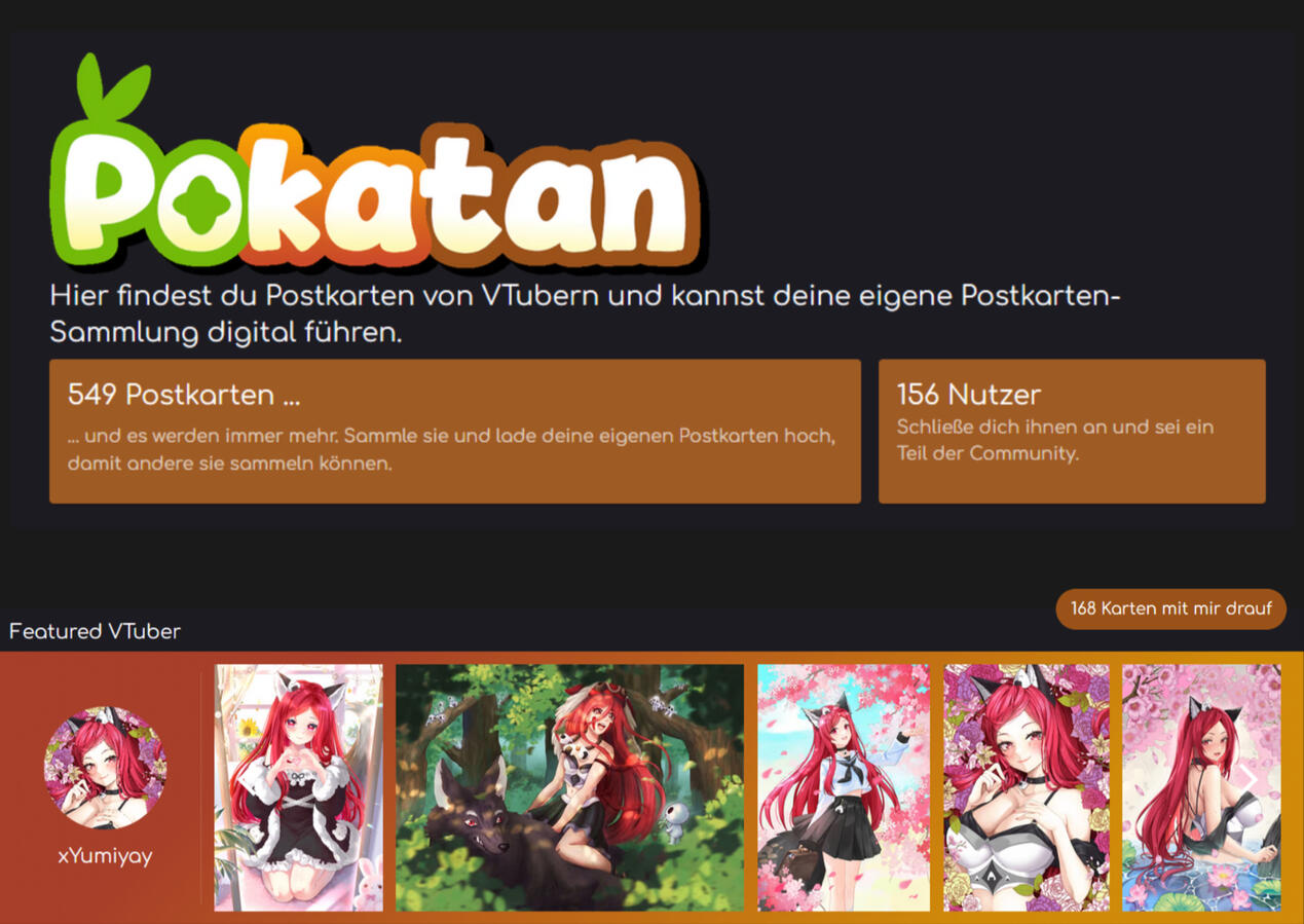 Mitglied Pokatan: Website zum Sammeln von Postkarten